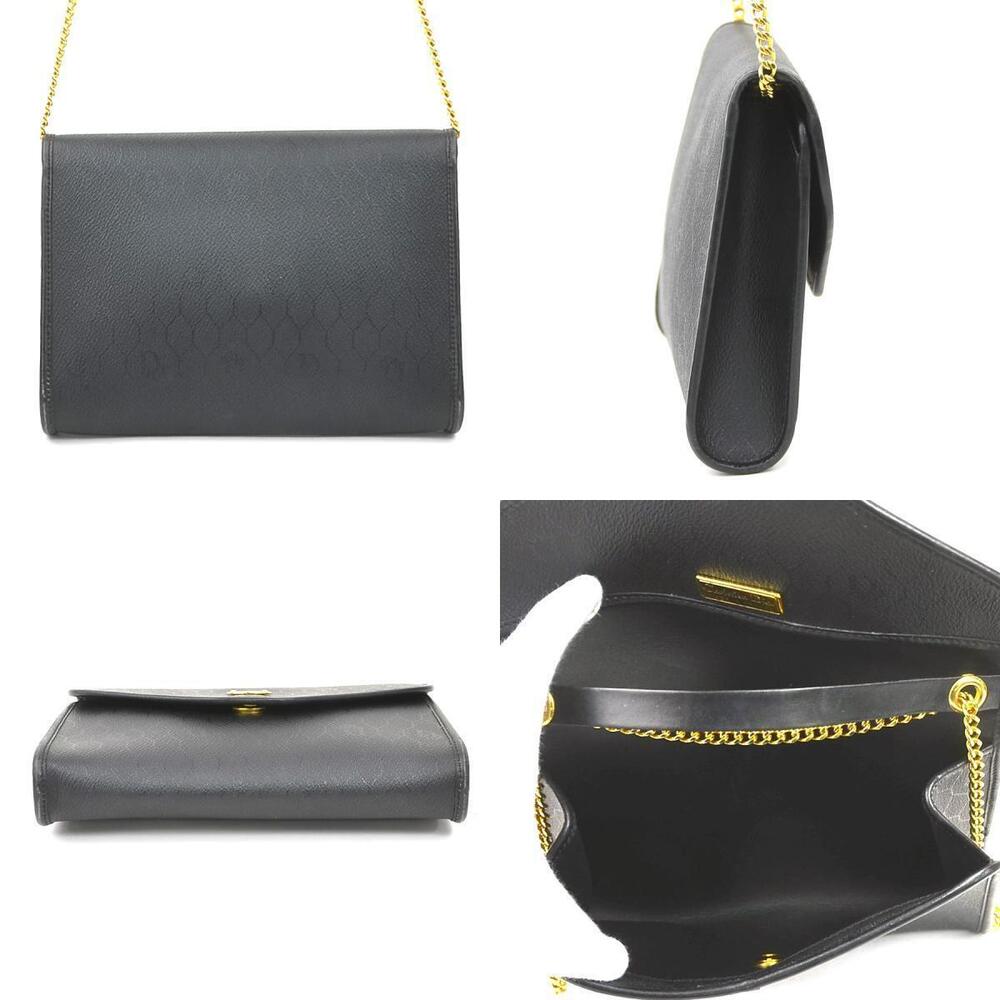 Dior  bag black shoulder leather Christian Black